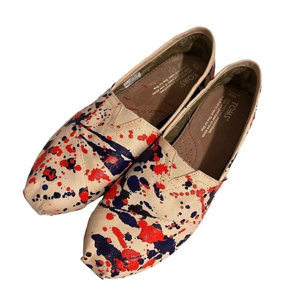 Toms Shoes Toms W9 Paint Splatter Shoes New Poshmark